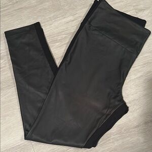 Black Faux Leather Leggings
